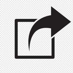 Poster - Share icon set. Sharing vector icon. share arrow icon reply send forward icons button. Like, comment, share and save icons. Social media flat icon. Vector EPS 10.