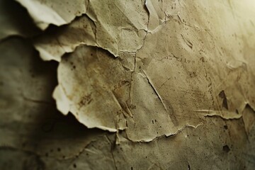 Poster - A close-up view of peeling paint on a worn-out wall, suitable for use in property or maintenance related contexts