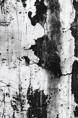 Poster - Old and worn-out paint on a wall, peeled off revealing the underlying surface