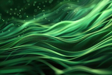 Poster - A close up view of a vibrant green wavy pattern, great for use as a texture or design element