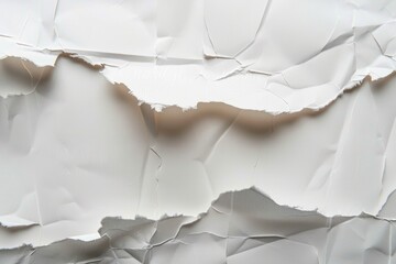 Aufkleber - A close-up shot of a blank white paper with no marks or writing