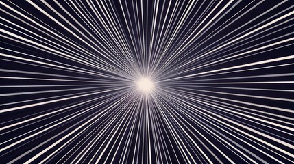 Poster - A dramatic black and white photograph of a starburst, often used in editorial or creative contexts