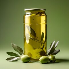 Poster - olive-oil-in-can-isolated 