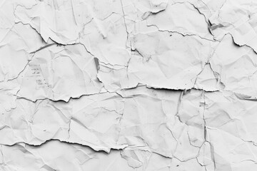 Aufkleber - A worn-out wall with cracks and fissures in black and white