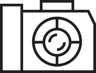 Wall Mural - Camera Icon Line Illustration