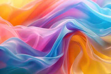 Poster - A close-up shot of colorful textile with intricate patterns, suitable for design inspiration or product display