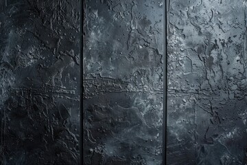 Poster - Close-up of a metal wall with a clock on it, ideal for use in interior design or time-related concepts