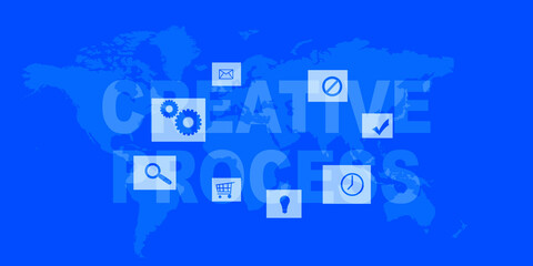Poster - 
2d illustration abstract technology background
