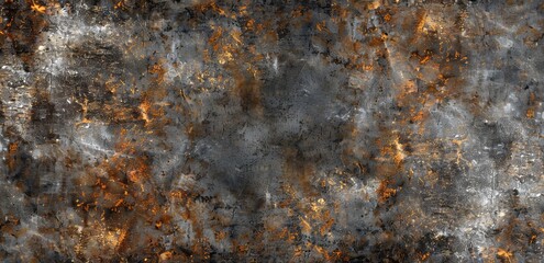 Abstract Textured Background with Orange and Gray Splashes