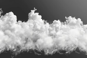 Sticker - A black and white photo of a mysterious cloud of smoke