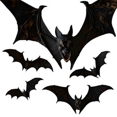 Canvas Print - halloween bat set