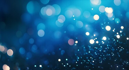 Sapphire glitter bokeh background