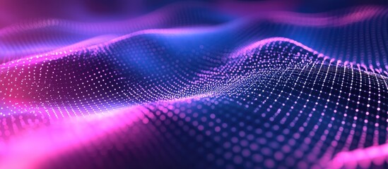 Poster - Abstract lines grid technology background with 3D rendering effects