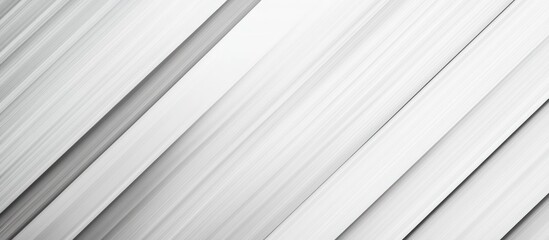 Poster - Abstract white and silver gradient pattern with smooth grey metallic texture on a diagonal background Modern clean design