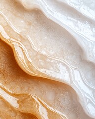 Wall Mural - Swirling patterns of amber and white