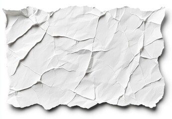 Canvas Print - crumpled white paper background