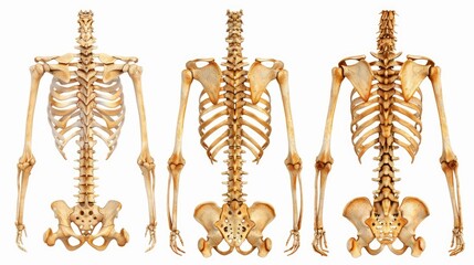 Poster - A collection of variously sized and shaped bones