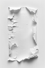 Poster - A piece of white paper with torn edges