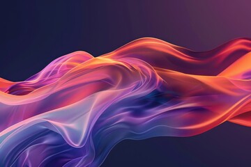 Poster - Close-up view of vibrant fabric pattern against dark background
