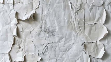 Poster - A close-up shot of peeling paint on a wall, great for highlighting the wear and tear of old buildings or surfaces