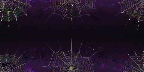 spider web with dew drops