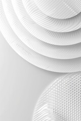 Poster - White plates stacked on top of each other