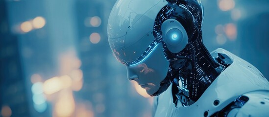 Poster - 3D Rendering of Advanced Robot and Cyborg Development Supported by AI Research for Future Living Innovative Digital Data Mining and Machine Learning for Intelligent Systems