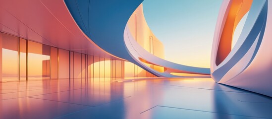 Poster - Abstract 3D Architectural Illustration Background