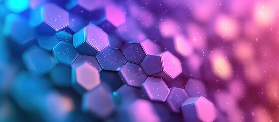 Poster - Abstract geometric illustration featuring a hexagonal pattern Versatile design concept for technology medical or scientific applications
