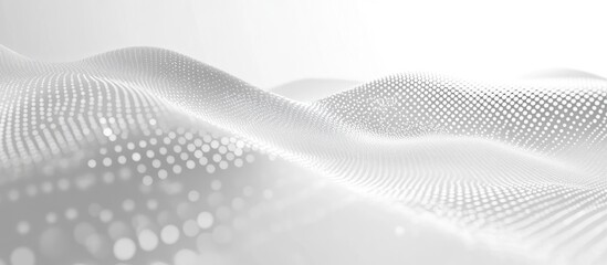 Poster - Contemporary Abstract Background for Reports and Presentations Elegant White and Gray Design Dotted Lines and Circular Patterns Global Technology Connection Concept
