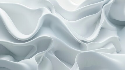 Poster - A close-up shot of white fabric texture