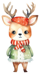 Poster - PNG Christmas animal cartoon mammal winter.