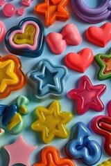 Aufkleber - A close-up shot of various flavored and colored candies, ideal for use in food or dessert themed designs