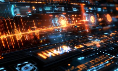 Poster - Futuristic Digital Interface Design