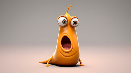 Slug 3d cartoon style