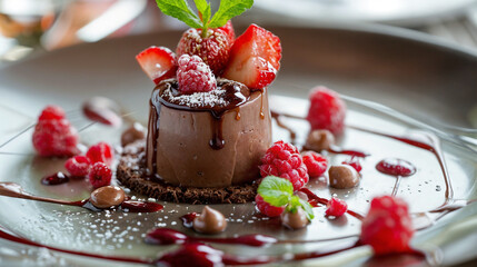 Wall Mural - chocolate mousse cake