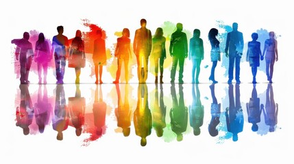 Wall Mural - Workplace Diversity: Incorporating a variety of cultural, ethnic, and personal backgrounds in the workforce to build a more innovative and inclusive workplace.
