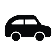Wall Mural - black and white car icon. vector illustration