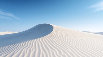 Wall Mural - smooth sand dunes with gentle ripples and shadows, ideal for text overlay, more clarity with clear l