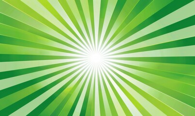 Poster - Abstract Green Sunburst Pop Art Background with Central Focus