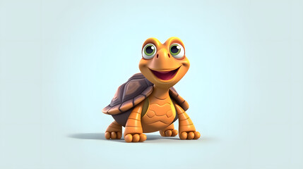 Sticker - Turtle 3d cartoon style