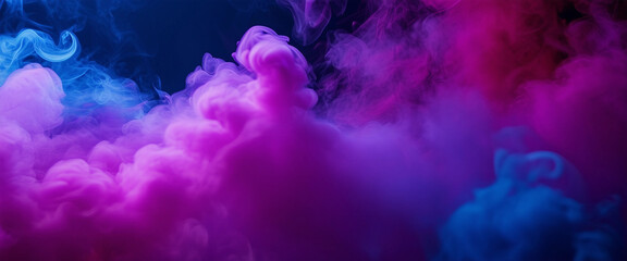 Wall Mural - Vibrant patterns of smoke create a dynamic and colorful copy space image 