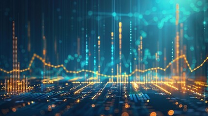 Abstract Digital Data Visualization