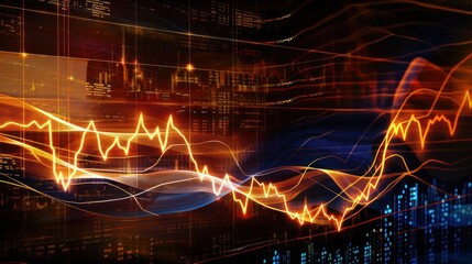 Poster - Abstract Financial Data Visualization
