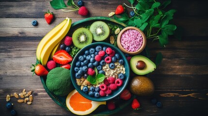 Wall Mural - Healthy and Delicious Breakfast Bowl