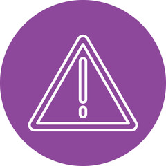 Sticker - Warning line circle icon