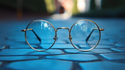 Wall Mural - detailed view of the glasses