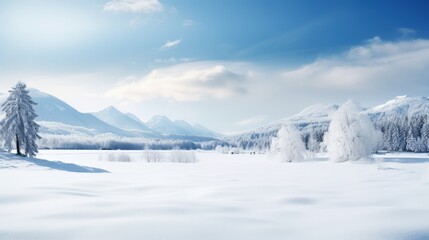 Poster - Winter Wonderland in the Mountains