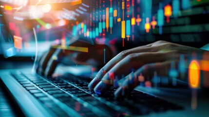 Poster - Trading on the Go: Hands Typing on a Laptop with Stock Market Data