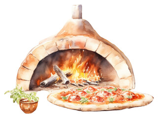 Poster - PNG Pizza oven fire fireplace.